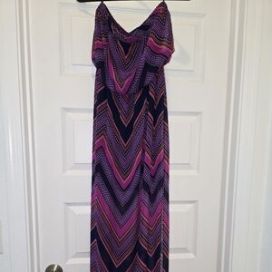 Express strapless maxi dress